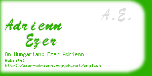 adrienn ezer business card